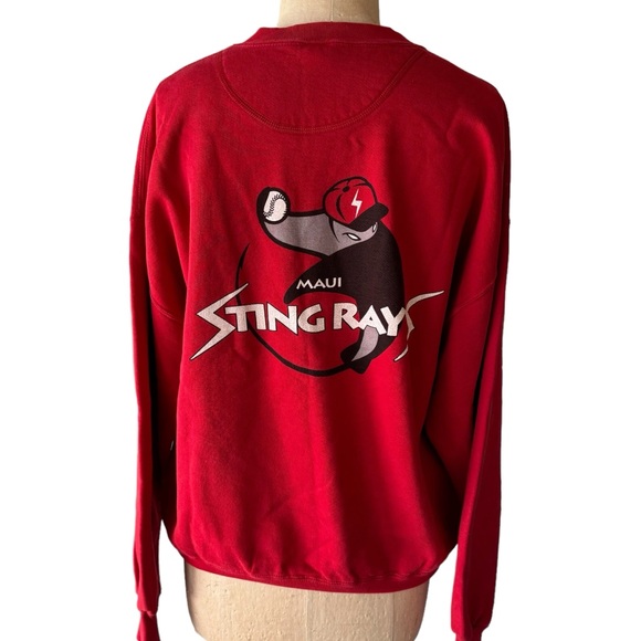 Vintage 90s Maui Stingrays Crazy Shirts Sweatshirt Minor League - Picture 3 of 4